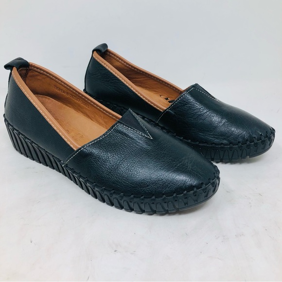 Spring Step Shoes - New Spring Step Tispea Leather Wedge Loafers